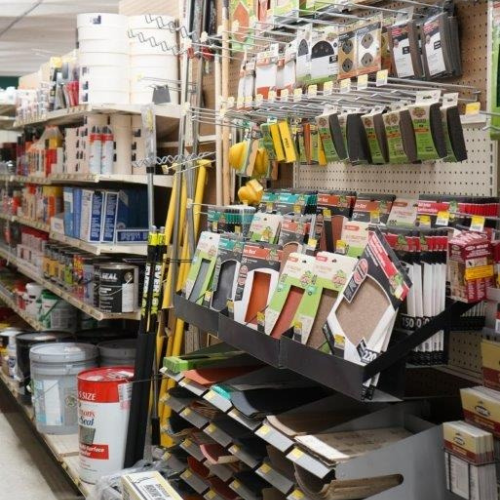 Supplies inside of Sorrento Lumber and Concrete