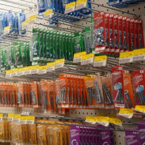 Supplies inside of Sorrento Lumber and Concrete