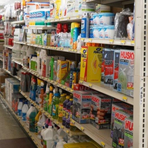 Supplies inside of Sorrento Lumber and Concrete