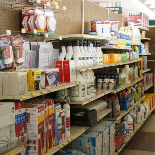 Supplies inside of Sorrento Lumber and Concrete