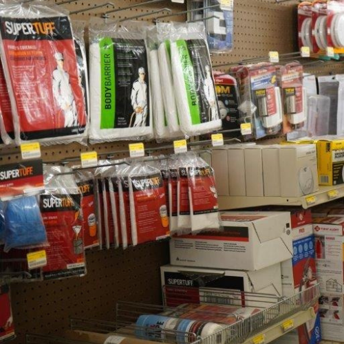 Supplies inside of Sorrento Lumber and Concrete