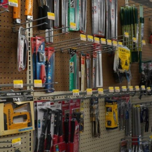 Supplies inside of Sorrento Lumber and Concrete
